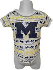NEW Michigan Wolverines Baby Creeper INFANT sizes 12-18-24 Months 1-2-3-Pack