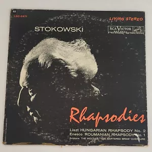 RCA Living Stereo LSC 2471 Stokowski, "Rhapsodies" Fair Cover Excellent Vinyl - Foto 1 di 14