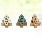 24 Pcs Christmas Craft Baubles Xmas Tree Decorations Wooden