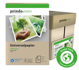 Prindo GREEN Recycling papier Druckerpapier 2500 Blatt A4 Kopierpapier 80g/m²