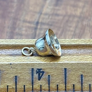 Vintage 14K massiv Gelbgold 3D JINGLE BELL Charm Anhänger beweglich - Bild 1 von 7