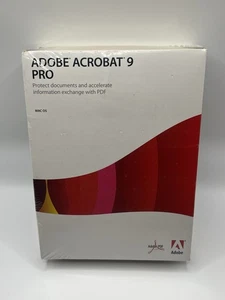 Adobe Acrobat 9 Pro Full Version For Apple Mac BRAND NEW SEALED - Picture 1 of 6
