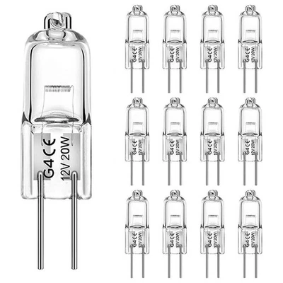 10x G4 10W 20W 12V Leuchtmittel Halogen Lampen Stiftsockel Birne Warmweiß - Bild 1 von 4