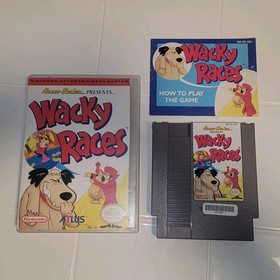 Wacky Races (NES, 1992) Rental Box, Manual, & Game Only Authentic NO REG CARD