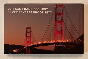 2018 San Francisco Mint SILVER REVERSE Proof Set, 10 Coins, OGP, COA, 50th Anniv - Picture 1 of 3