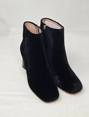 Botines Kate Spade Reenie Terciopelo Joya Estrás Tacón al Tobillo Negro talla 8.5M Foto 1 de 4