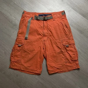 Vintage Y2K Abercrombie & Fitch Fallschirmjäger Cargo Shorts Herren 30 orange Skate - Bild 1 von 10