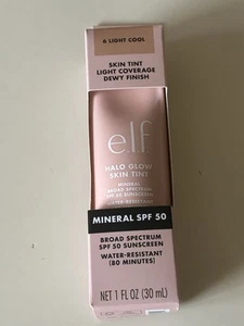 e.l.f. Halo Glow Skin Tint SPF 50, Vegan & Cruelty-Free Light Cool 1 Fl Oz - Picture 1 of 4