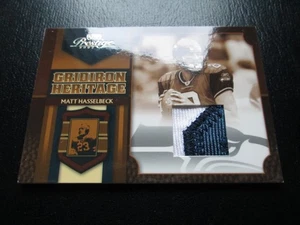 MATT HASSELBECK 2007 GRIDIRON HERITAGE 3 GIOCHI COLORATI INDOSSATI PATCH CARD #7/50 - Foto 1 di 5