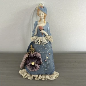 Porcelain Half Lady Pin Cushion 18cm vintage - Picture 1 of 15