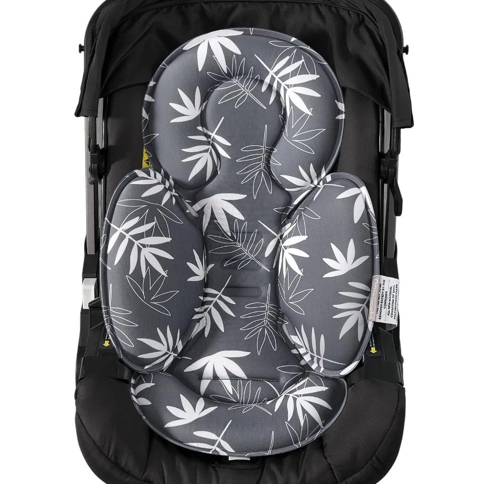 Inserto de asiento de coche para bebé, soporte de cuerpo para cabeza de bebé para almohadillas de cojín para recién nacido, compatible Foto 1 de 4
