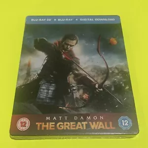 NEW! - The Great Wall - SteelBook Movie Blu Ray 3D Region B (Shrink Wrapped) - Bild 1 von 7