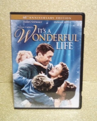 (1-57) “FRANK CAPRA'S 'IT'S A WONDERFUL LIFE'" DVD / PRE-WATCHED / 1946 / B&W - Image 1 of 4