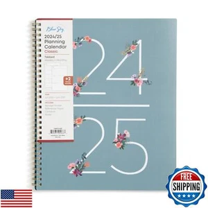 Blue Sky 2024-2025 Academic Year Weekly and Monthly Planner, 8.5” x 11”, Wire - Picture 1 of 5