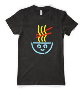 Neon Sign Japanese Ramen Noodles Anime Personalised Adult Unisex T Shirt - Picture 1 of 20