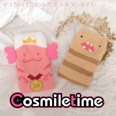 Final Fantasy XV FF14 Gran Serpiente de Ronka Coral Polar Calcetines Calcetines para Dormir YZ Foto 1 de 4