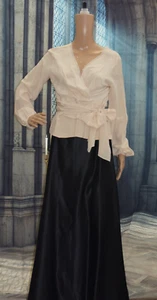 Vintage Sandra Angelozzi Bluse Seide beige Gr. M - Bild 1 von 9