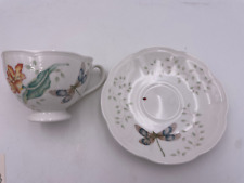 Lenox-Butterfly Meadow Dragonfly Cup & Saucer 6" #812101