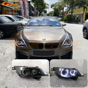 For BMW E63 E64 630i 645Ci 650i M6 Ultra Bright COB Led Angel Eyes Halo Rings - Picture 1 of 17