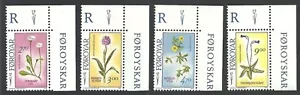 FAROE 1988 FLOWERS DAISY ORCHID TORMENTIL BUTTERWORT SET MNH - Picture 1 of 1