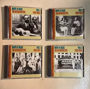 NO OUTER BOX Roots N' Blues: The Retrospective 1925-1950 (4-CD Set, 1992) - Picture 1 of 2