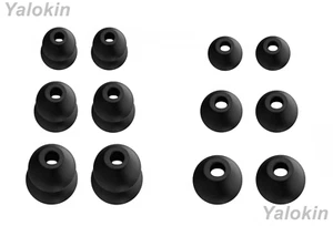 Eartips Earbuds for Raycon Everyday and Fitness - 12pcs Black Set (DF-3SZ) - Picture 1 of 8