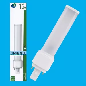 2x 12W = 32W LED Nachrüstung PLT drehbar G24D 2 Pin Glühbirne 2700K Warmweiß - Bild 1 von 1