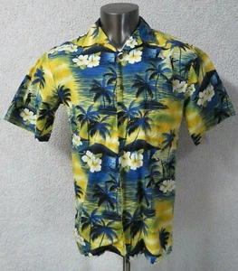 Mens Hilo Hattie Short Sleeve Button Front Size S Hula Hawaiian Shirt Cotton - Picture 1 of 7