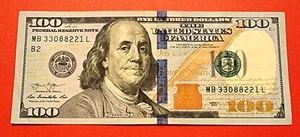US 2013 $100 One Hundred Dollar Legal Tender Bill #33088221 - Picture 1 of 2