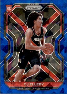 2020-21 Panini Prizm Prizms Blue Ice #283 CJ Elleby /125