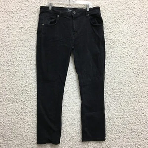 Pantalones de mezclilla para hombre Primitive 38x32 negros elásticos lavado oscuro - Imagen 1 de 12