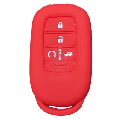 Подходит для 2023 Honda Civic CRV HR-V Accord 4 кнопки дистанционный брелок силиконовый чехол - Изображение 1 из 2