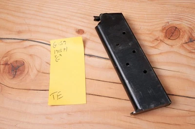 Afeitadora General G459 Colt 1911A1 "G" 7 Clip de cargador redondo Segunda Guerra Mundial USGI Foto 1 de 4