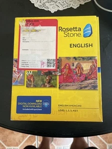 Genuine Rosetta Stone English Level 1-5 Version Language Learning No Headphones - Photo 1/3