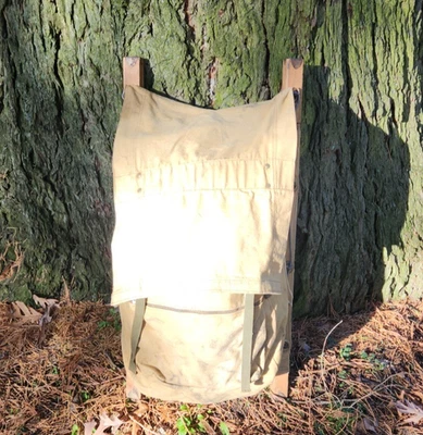 Mochila vintage Trapper Nelsons Pack Board Trager cabine taxidermia caminhadas década de 1940 - Imagem 1 de 4