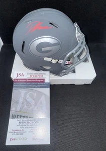 D'ANDRE SWIFT signed GEORGIA BULLDOGS SLATE Mini Football Helmet BEARS w/COA JSA - Picture 1 of 6