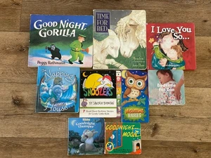 Lot of 9 Goodnight Board Books- Good Night Gorilla, Time for Bed, Snoozers... - Picture 1 of 14