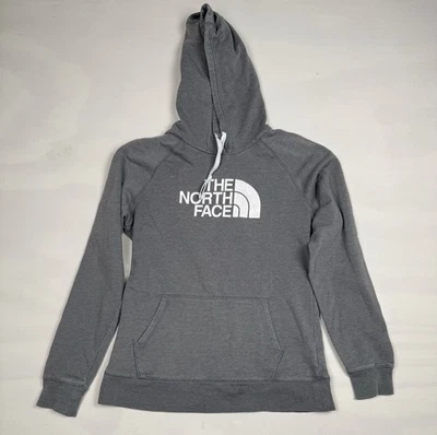 Sudadera con capucha The North Face Half Dome gris claro grande para mujer Foto 1 de 4