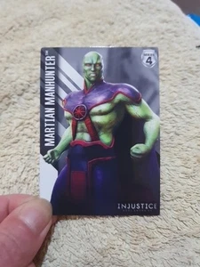 💥SERIES 4 Injustice Dave & Busters #77 Card MARTIAN MANHUNTER - Foto 1 di 2
