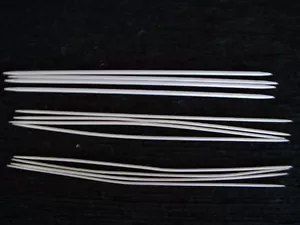 Aluminum double point needles, sizes 0, 1 & 3, 3 sets of 4 - Picture 1 of 2