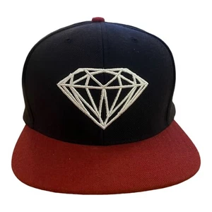 Diamond Supply Co. Red and Black With White Diamond Adjustable Hat - Picture 1 of 6