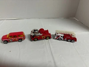 Set of 3 Matchbox Firetruck Theme Toys 2000, 2003, 1982 Without Boxes Very NICE - Picture 1 of 19