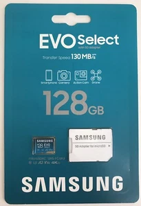 Samsung EVO Select 128GB microSDXC UHS-I Memory Card With SD Adapter - Picture 1 of 2