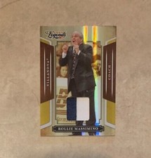 2008 Donruss Sports Legends Worn Relic Rollie Massimino Coach Mirror Gold 06/25