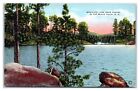 Postcard - Stockade Lake Near Custer in Bad Lands National Park South Dakota SD