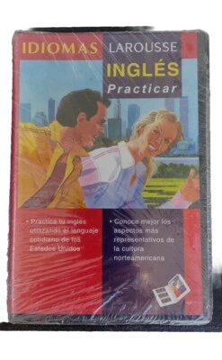 Audio Book Larousse SPANISH ENGLISH PRACTICAR INGLÉS PRACTICING CASSETTES MEXICO - Image 1 of 4