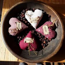 primitive Valentine  Heart bowl fillers,  valentine bowl  fillers, bowl fillers