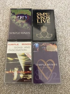 Simple Minds 4x Album Cassettes ,Prize, City/light , Sons/fascination, Street - Picture 1 of 3