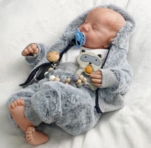 Reborn Baby Doll Newborn Lifelike Realistic Silicone 17 Inch Baby Doll Real Life - Picture 1 of 4
