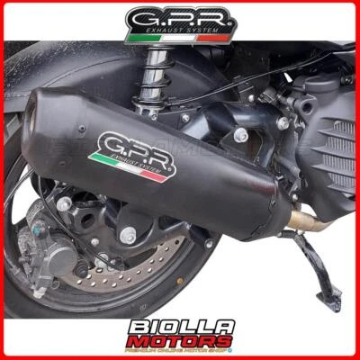 SILENZIATORE GPR Bmw C 400 X - GT 2021-2024 e5 OMOLOGATO Pentaroad Black BM.109. - Immagine 1 di 4
